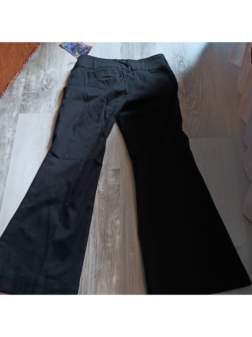 Spoon Jeans- Women Black Low Rise Wide Leg NWT Size 3 - Picture 4 of 12